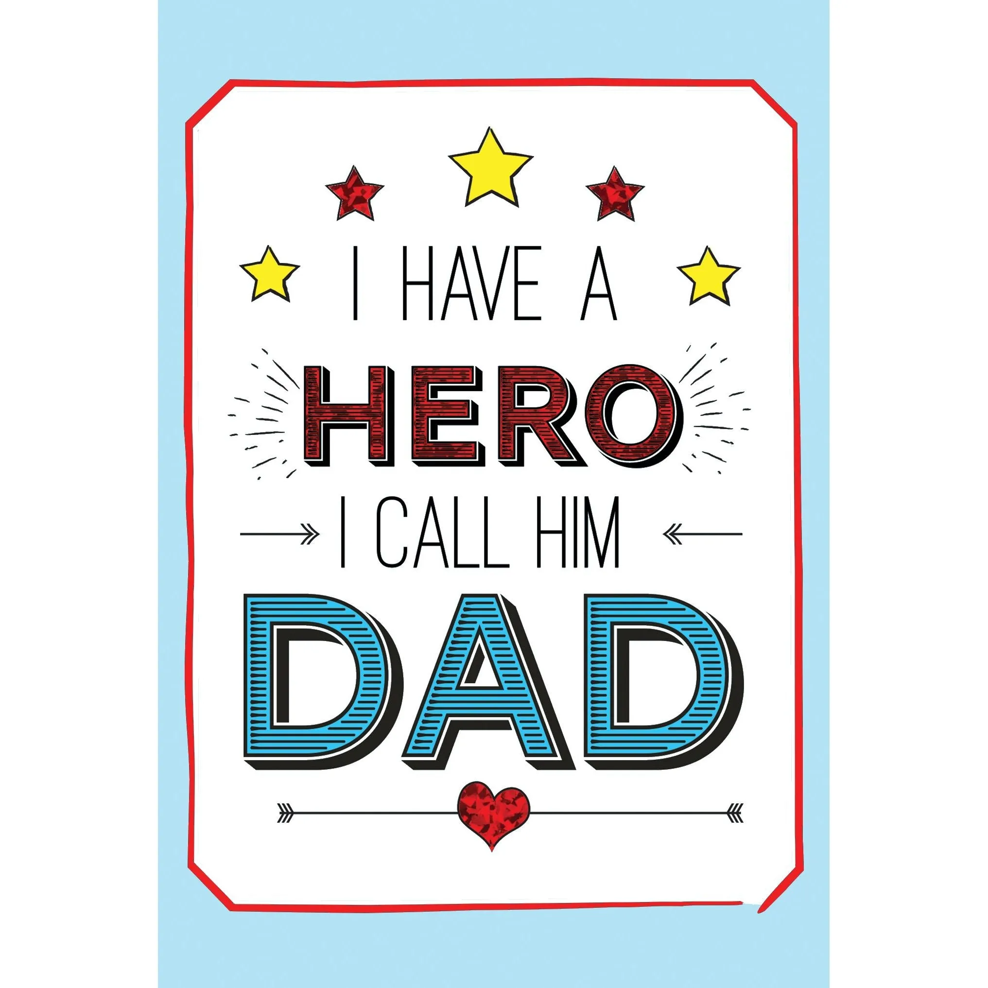 Hero Called Dad Father's Day Card