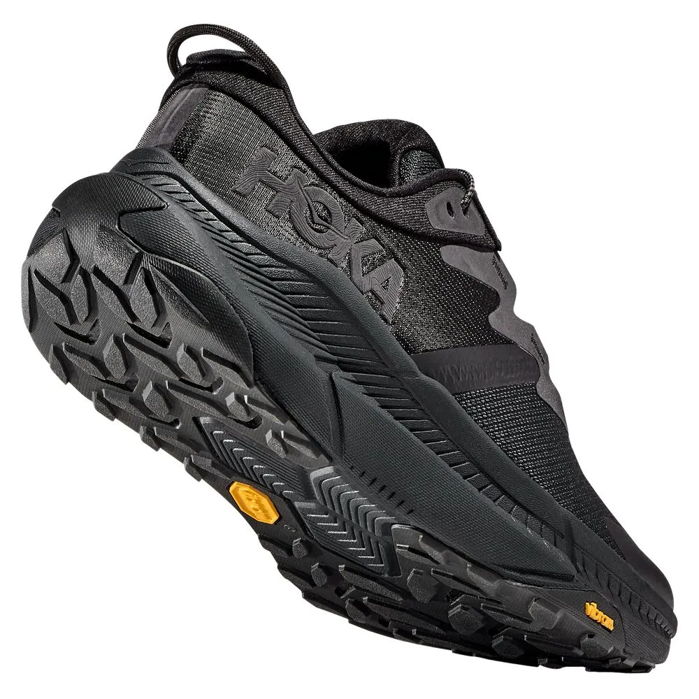 Hoka 1123153-BBLC Men's Transport Hiking Shoes, Black/Black, Size 9.5