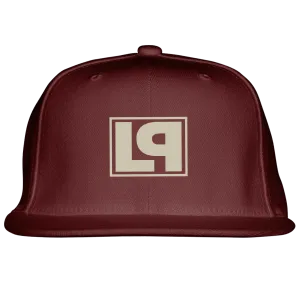 LP Box Logo Maroon Snapback Hat