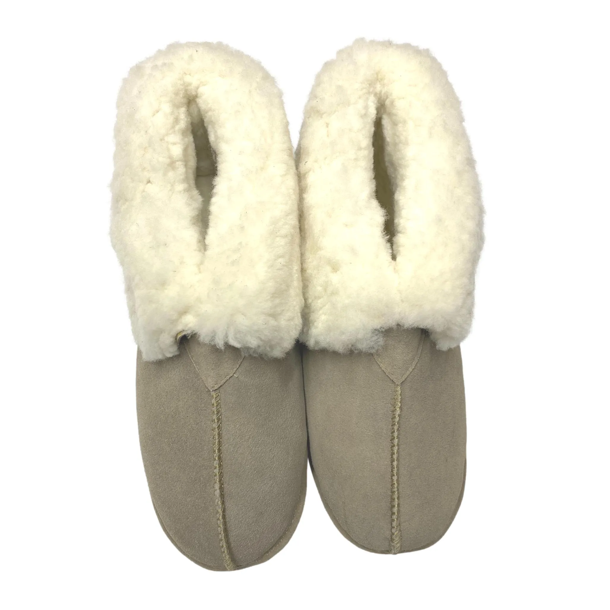 LU Men's Sheepish Grin Slippers - Soft Sole Genuine Sheepskin Ankle Boots - Slipper Booties for Men