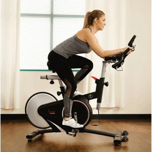 Magnetic Rear Belt Drive Stationary Bike with Cadence Sensor