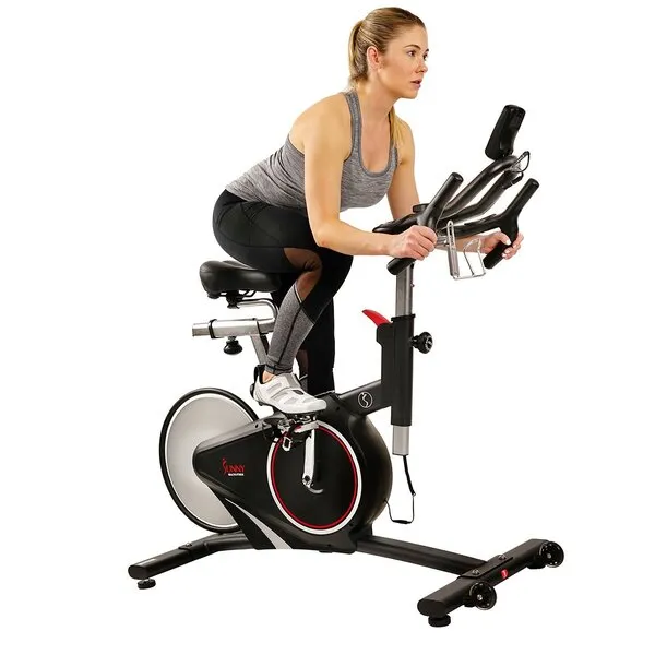 Magnetic Rear Belt Drive Stationary Bike with Cadence Sensor