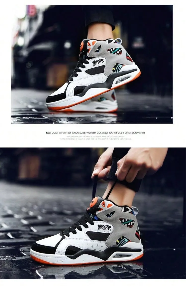 Men's Casual Air-cushion Basketball Shoes Street Fashion Sneakers