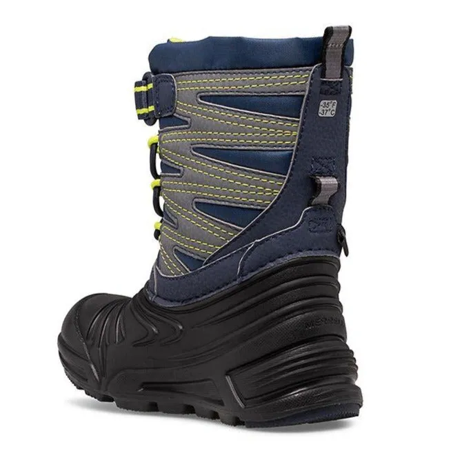 Merrell Navy/Black/Grey Snow Quest Lite 3.0 Waterproof Toddler Boot