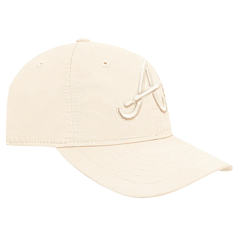 MLB ATLANTA BRAVES NEUTRAL MEN'S DAD HAT (EGGSHELL)