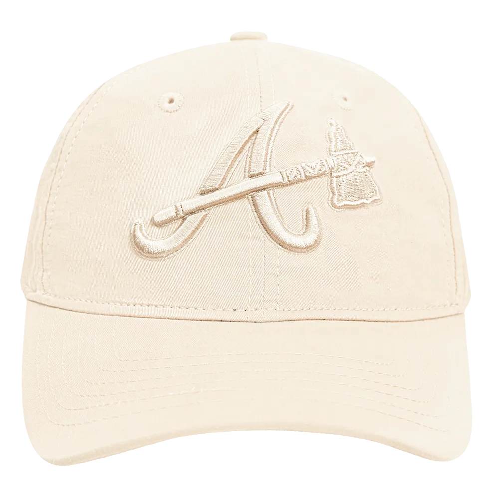 MLB ATLANTA BRAVES NEUTRAL MEN'S DAD HAT (EGGSHELL)