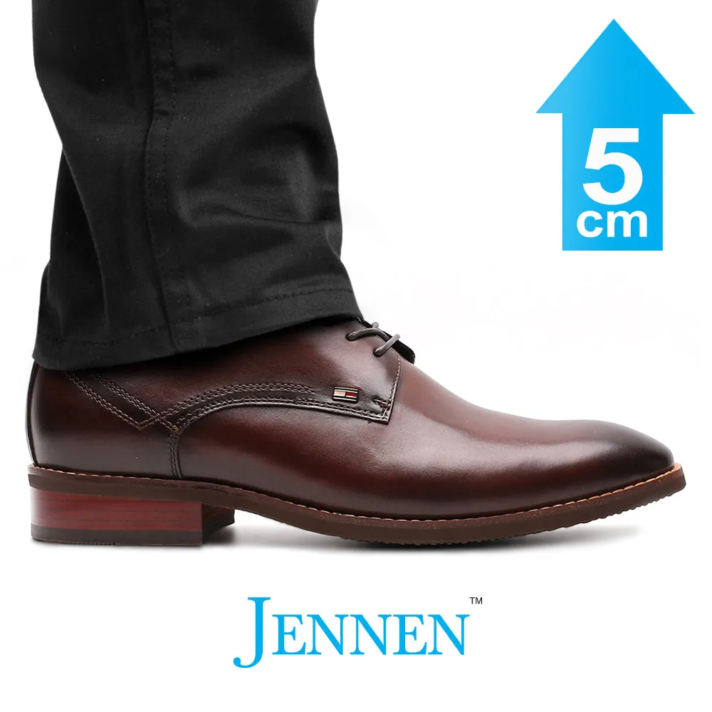 Mr. Britten Brown 5cm | 2 inches Taller Mens Business Shoes