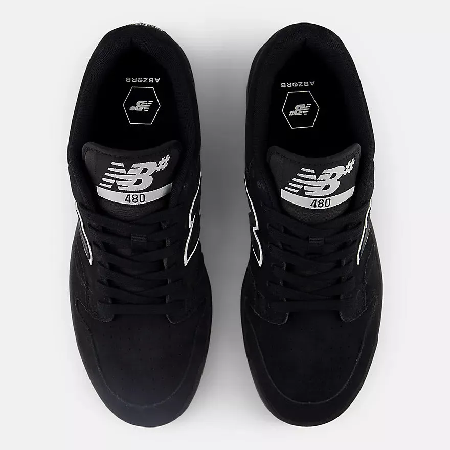 New Balance Numeric 480 Skateboard Shoes - Black With White