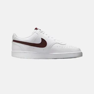 Nike Court Vision Low Next Nature Men's Basketball Shoes -White/Burgundy Crush