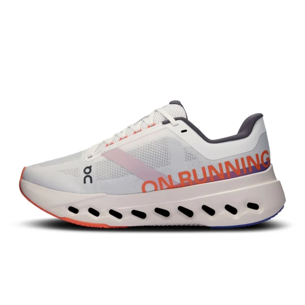 On Women's Cloudsurfer Next (Wide Width) - White/Flame