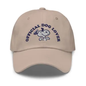 Peanuts Official Dog Lover Embroidered Dad Hat