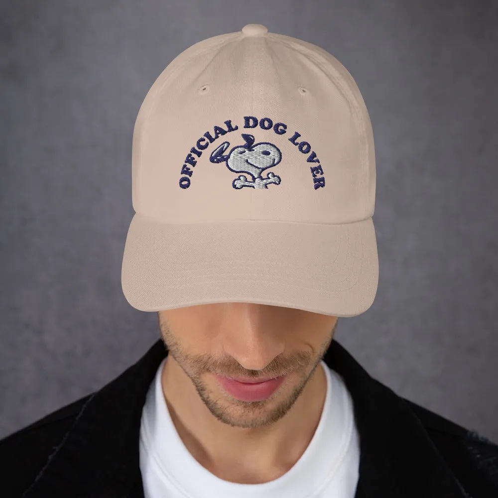 Peanuts Official Dog Lover Embroidered Dad Hat