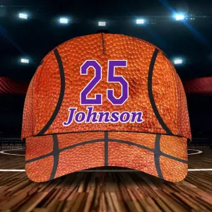 Personalized Basketball Hat for Son, Custom Name and Number Basketball Cap for Dad, Basketball Coach Cap, Basketball Evolution Hats