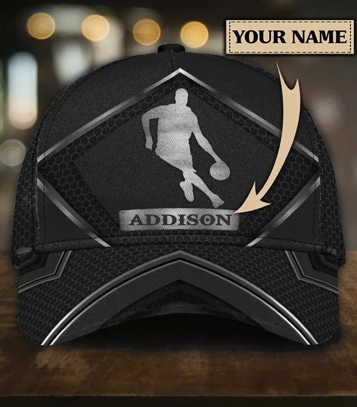 Personalized Basketball Hat for Son, Custom Name and Number Basketball Cap for Dad, Basketball Coach Cap, Basketball Evolution Hats