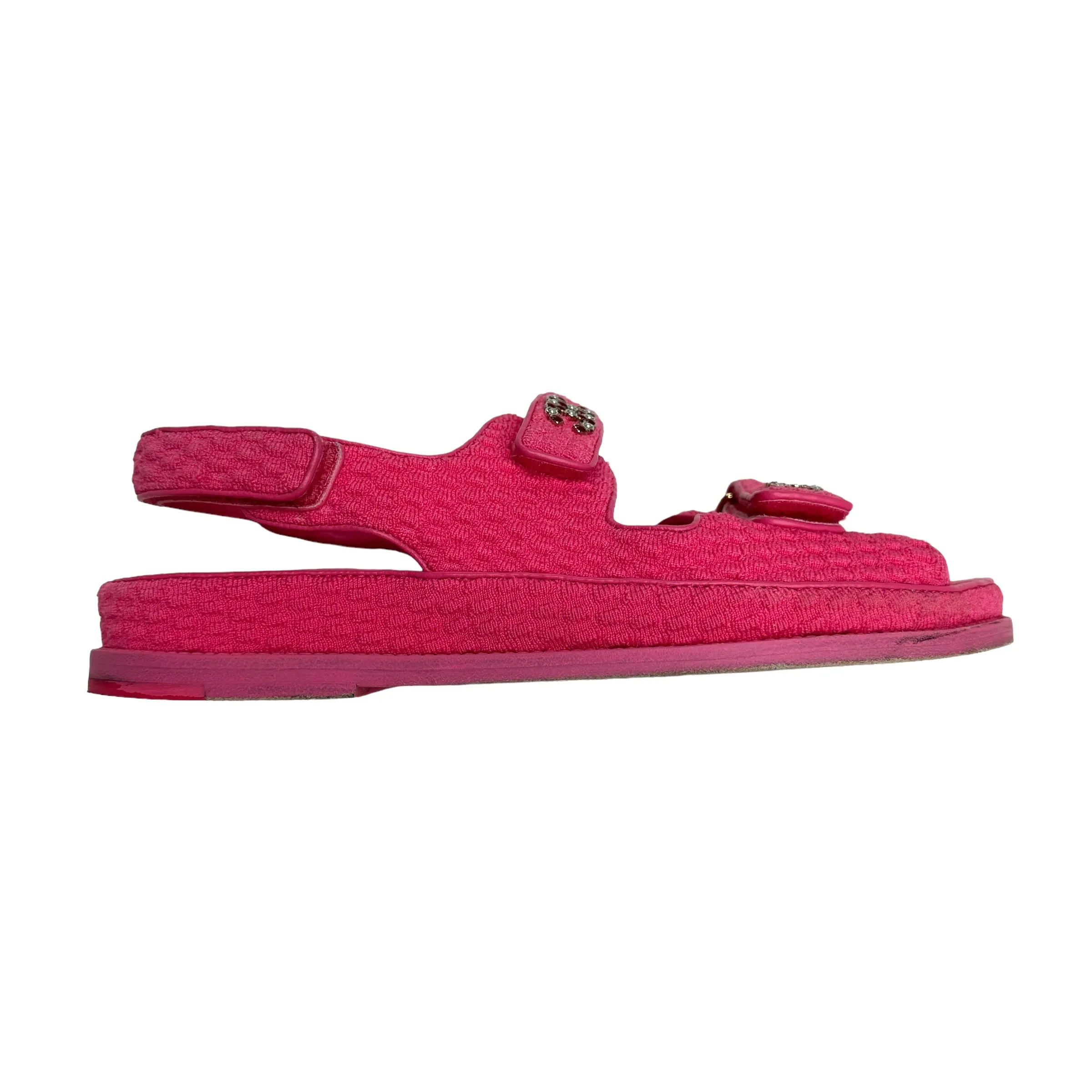 Pink Dad Fabric Sandals - 10.5