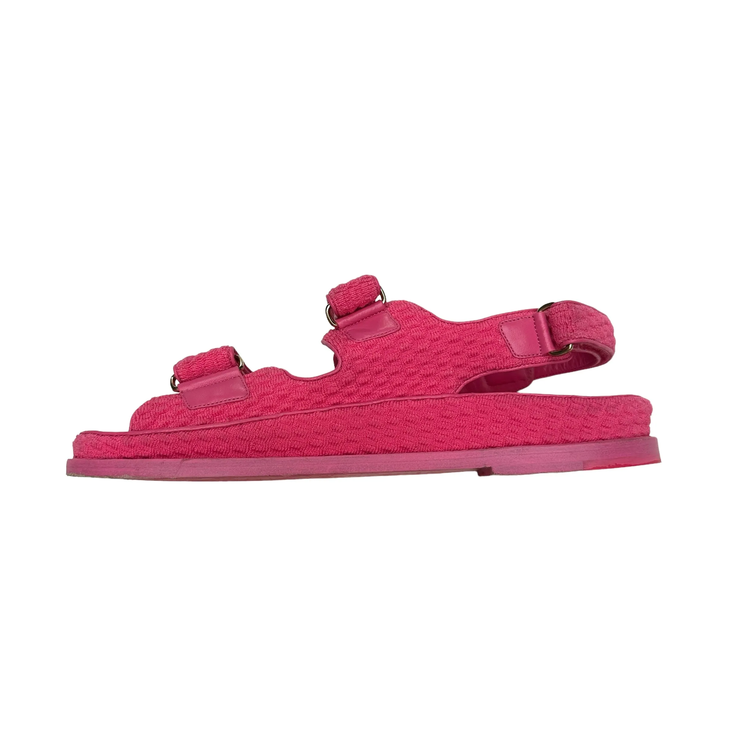 Pink Dad Fabric Sandals - 10.5