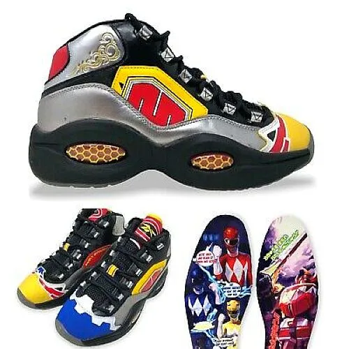 Reebok Power Rangers Question Mid Megazord Men's Basketball Shoes GY0590 Iverson