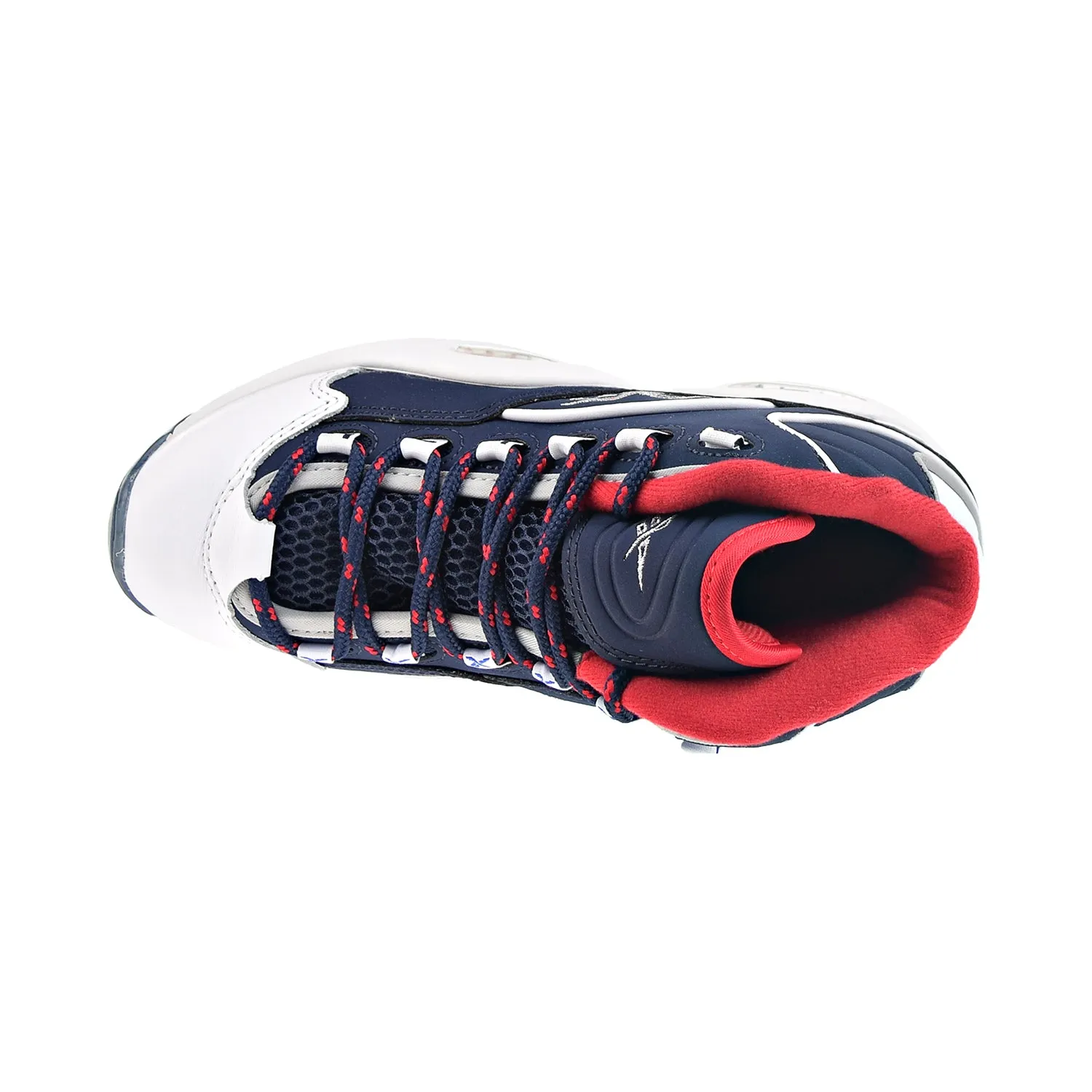 Reebok Question Mid Big Kids' Shoes White/Red/Navy