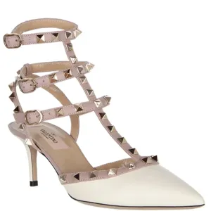 Rockstud Kitten 65 Nappa, Ivory