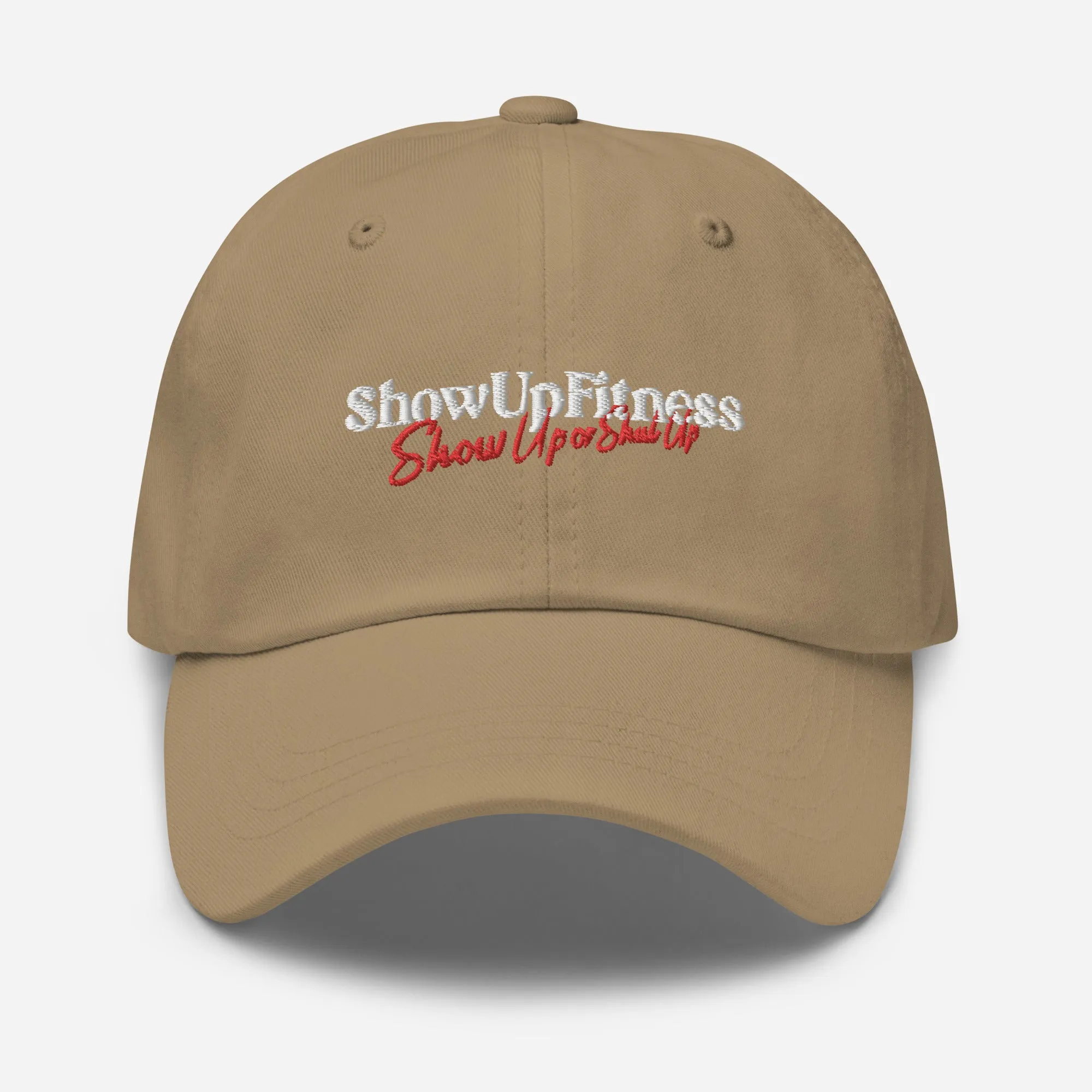 Show Up Fitness Dad Hat - Black - Spruce - Khaki