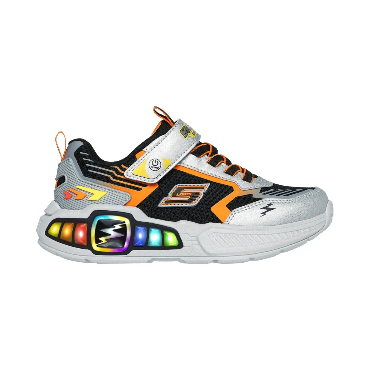 Skechers Boy's (Preschool) 400151LSLBK Light Storm 3.0 Silver/Black