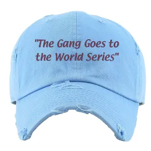 The Gang Goes To The World Series Powder Blue Distressed Dad Hat | Philadelphia Baseball