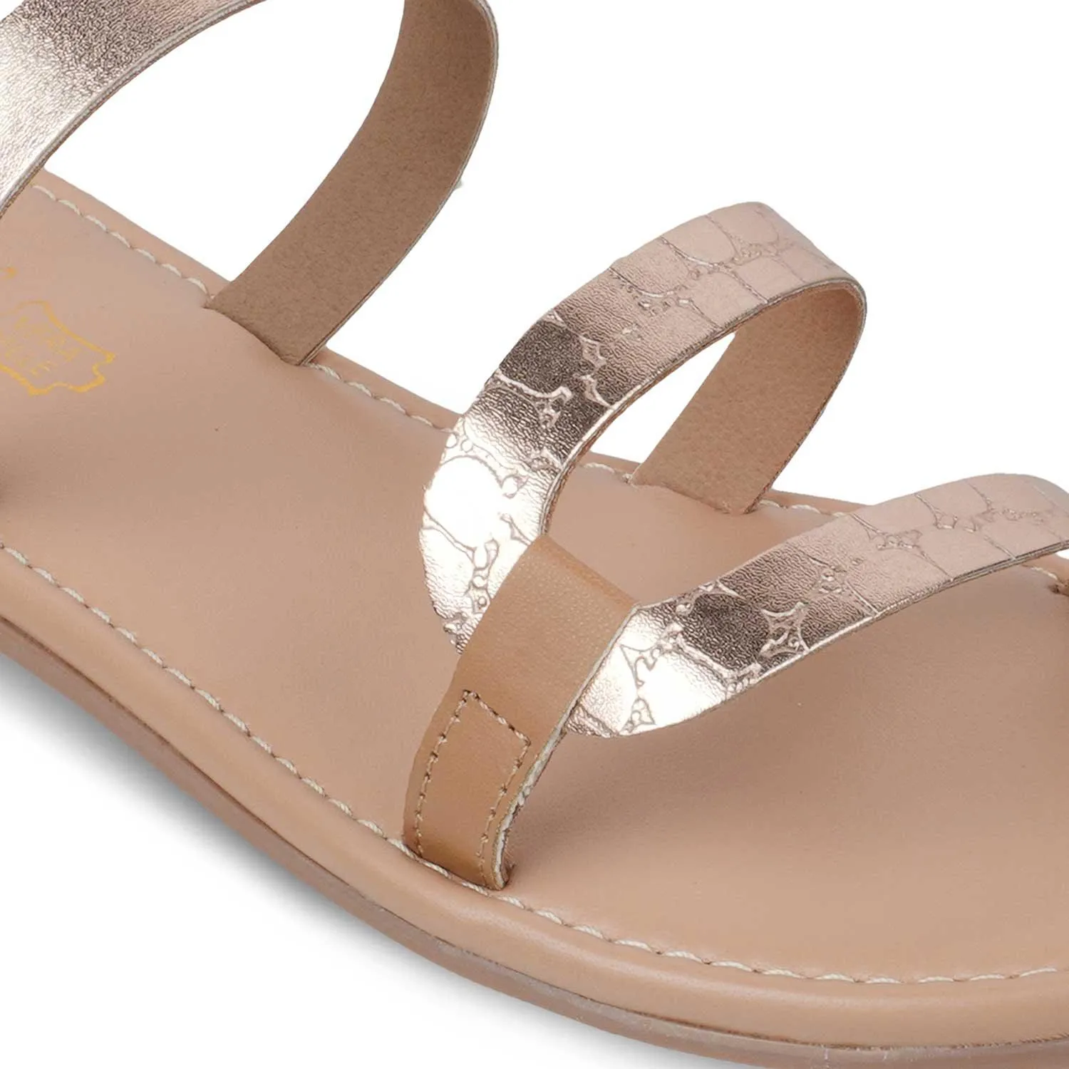 The Sna Champagne Women's Casual Flats Tresmode