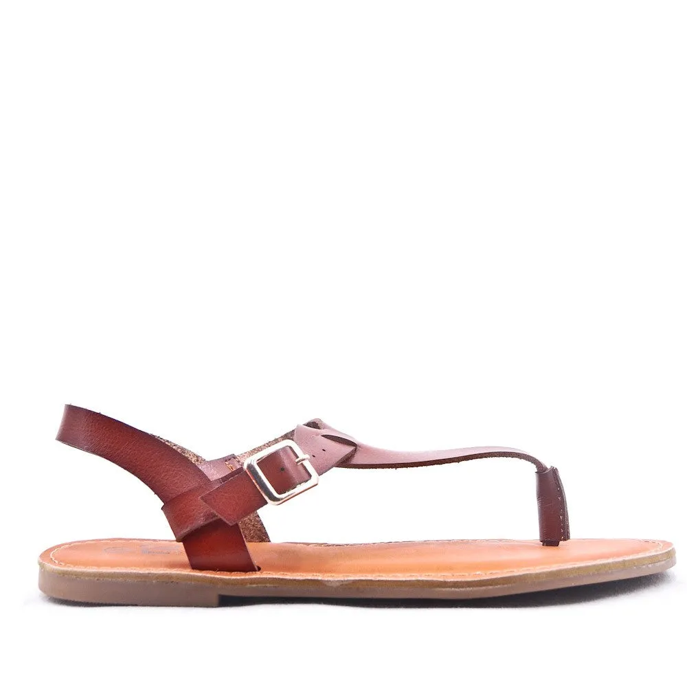 Thong Womens Camel Sandal