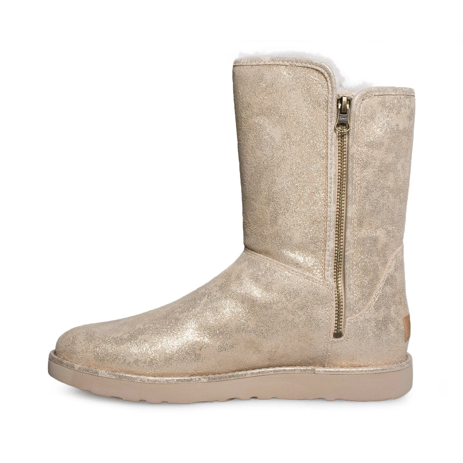 UGG Abree Short II Stardust Metallic Gold Boots - Women's