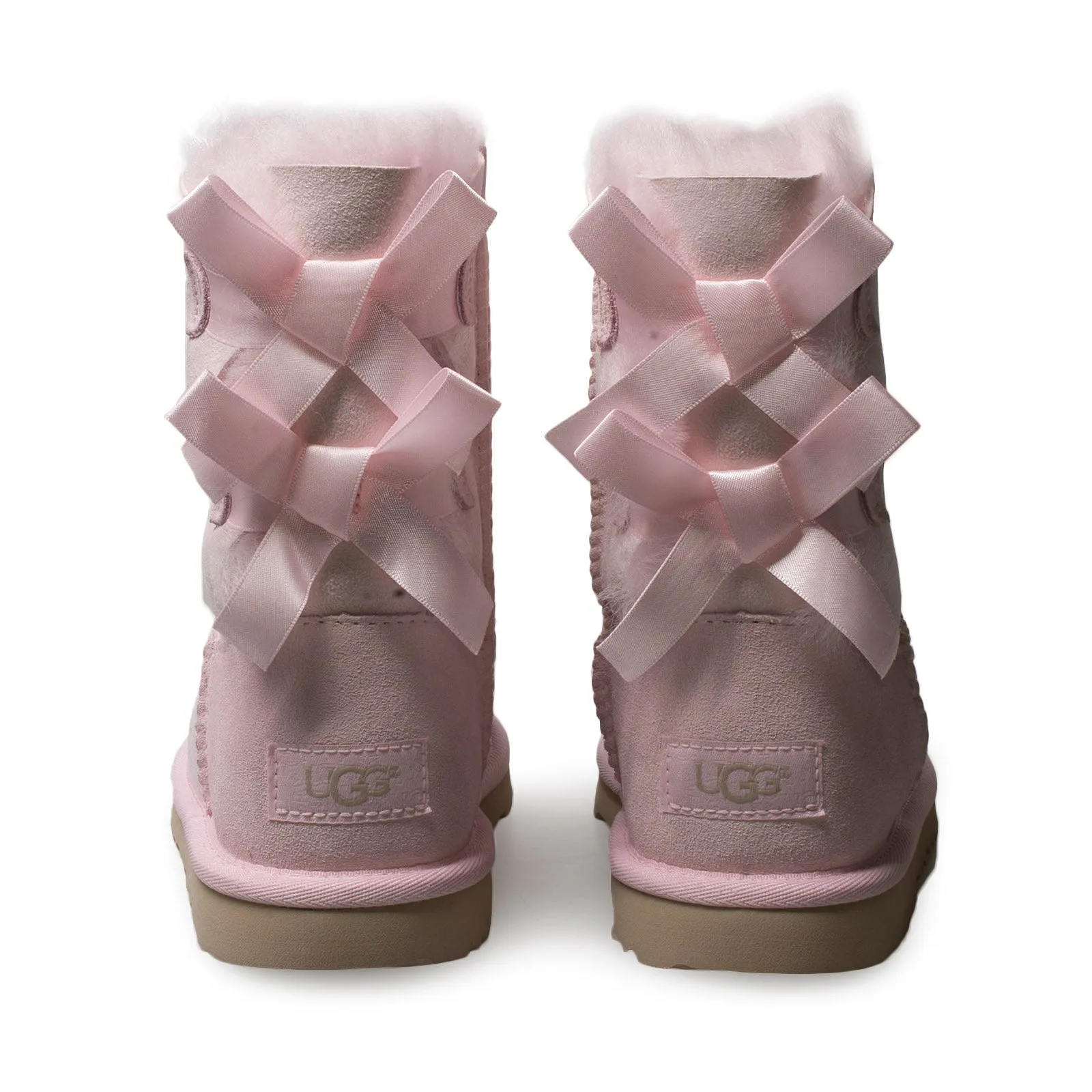 UGG Bailey Bow II Seashell Pink Boots - Youth