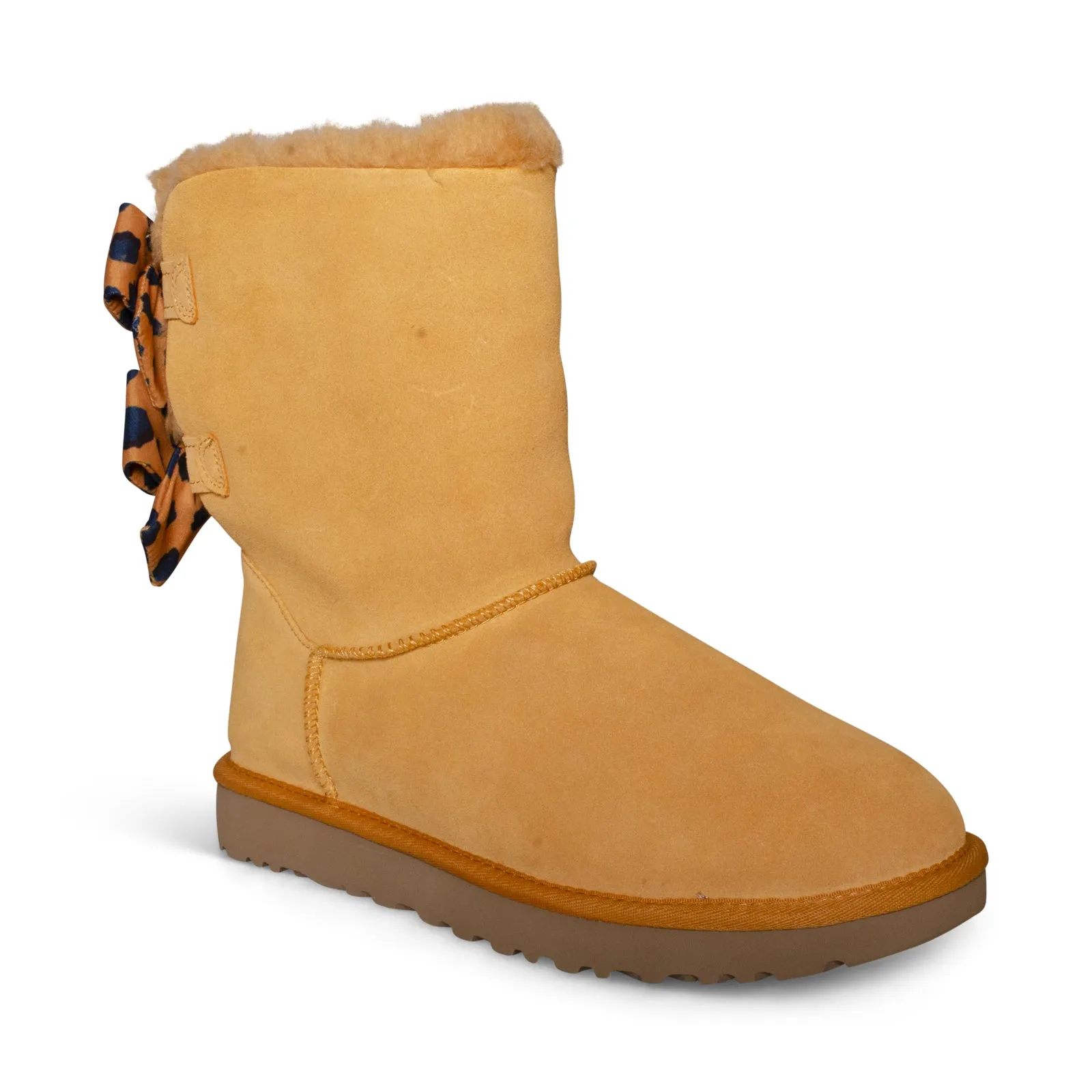 UGG Bailey Bow Retro Spots Sweet Potato Boots - Women's