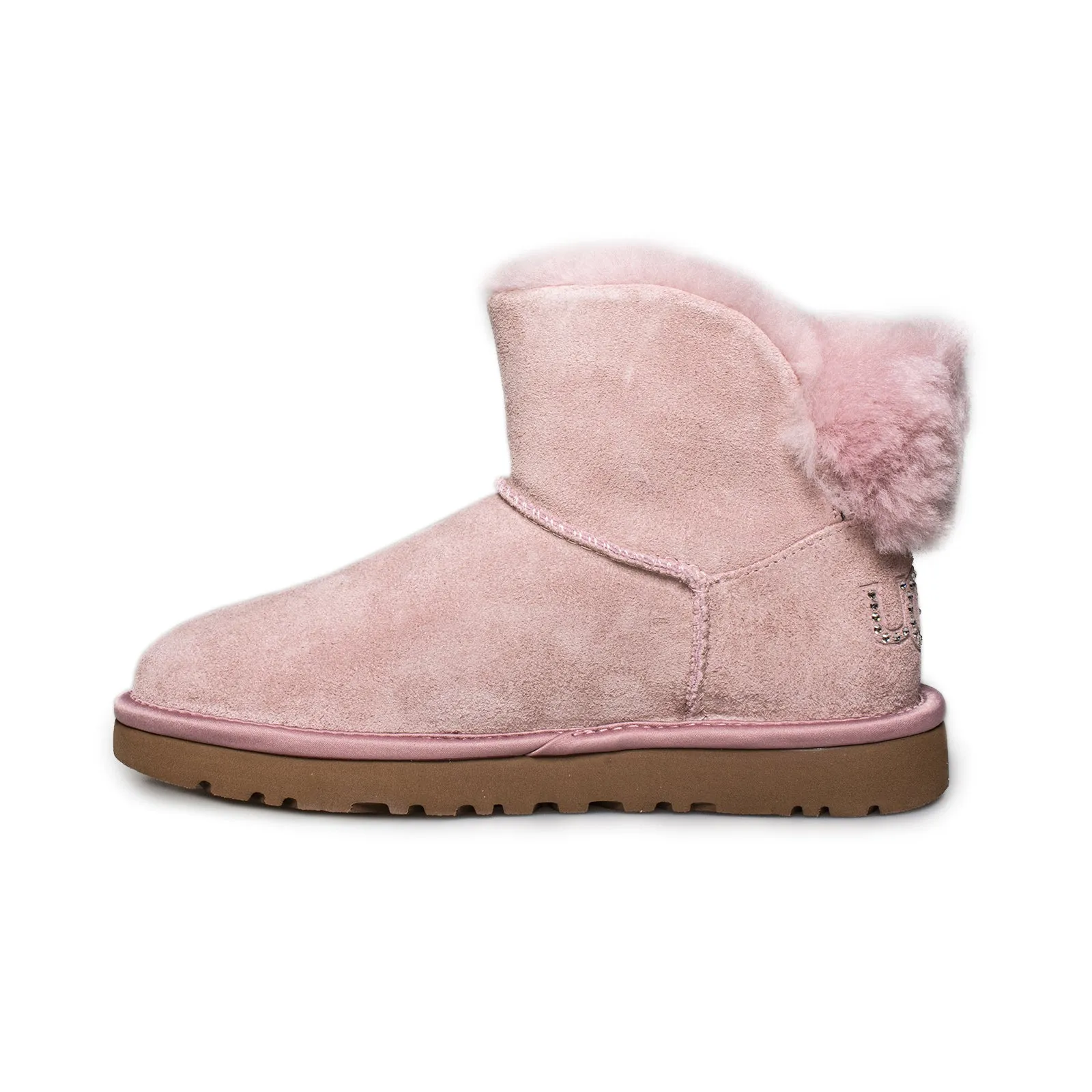 UGG Classic Bling Mini Pink Crystal Boots - Women's