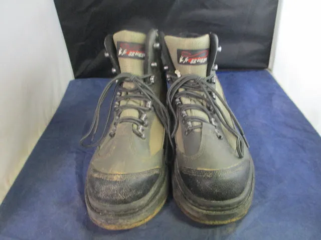 Used Frogg Toggs Hellbender Felt Wading Boots Adult Size 9