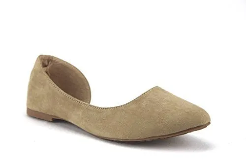 Women's Iynx Candy-1 Open Side D'Orsay Flat Shoes