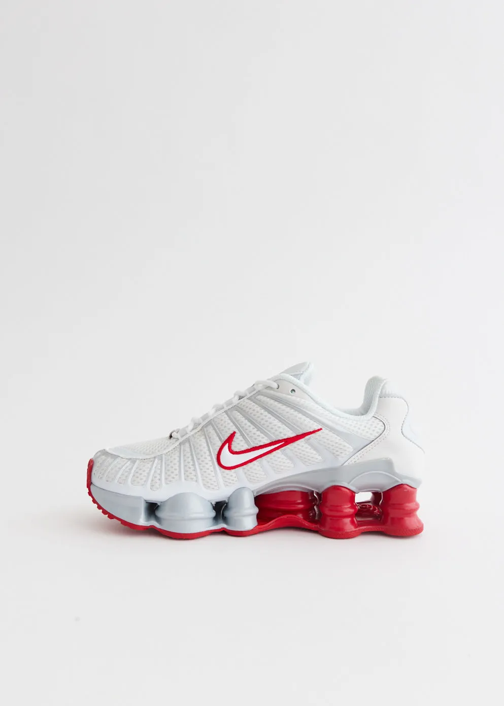 Women's Shox TL 'Platinum Tint Gym Red' Sneakers